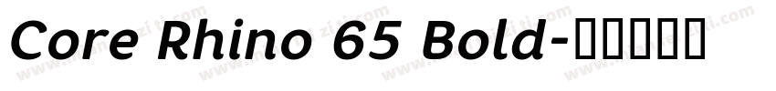 Core Rhino 65 Bold字体转换